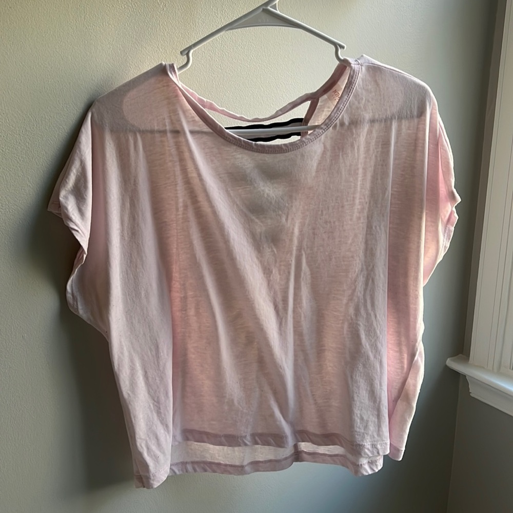 Sheer Oversized T-Shirt with Back Cutouts